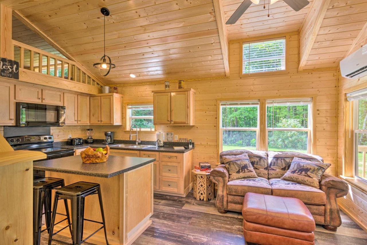 Quaint Mtn Cabin Tiny Living Near Big Adventure Бревард Экстерьер фото