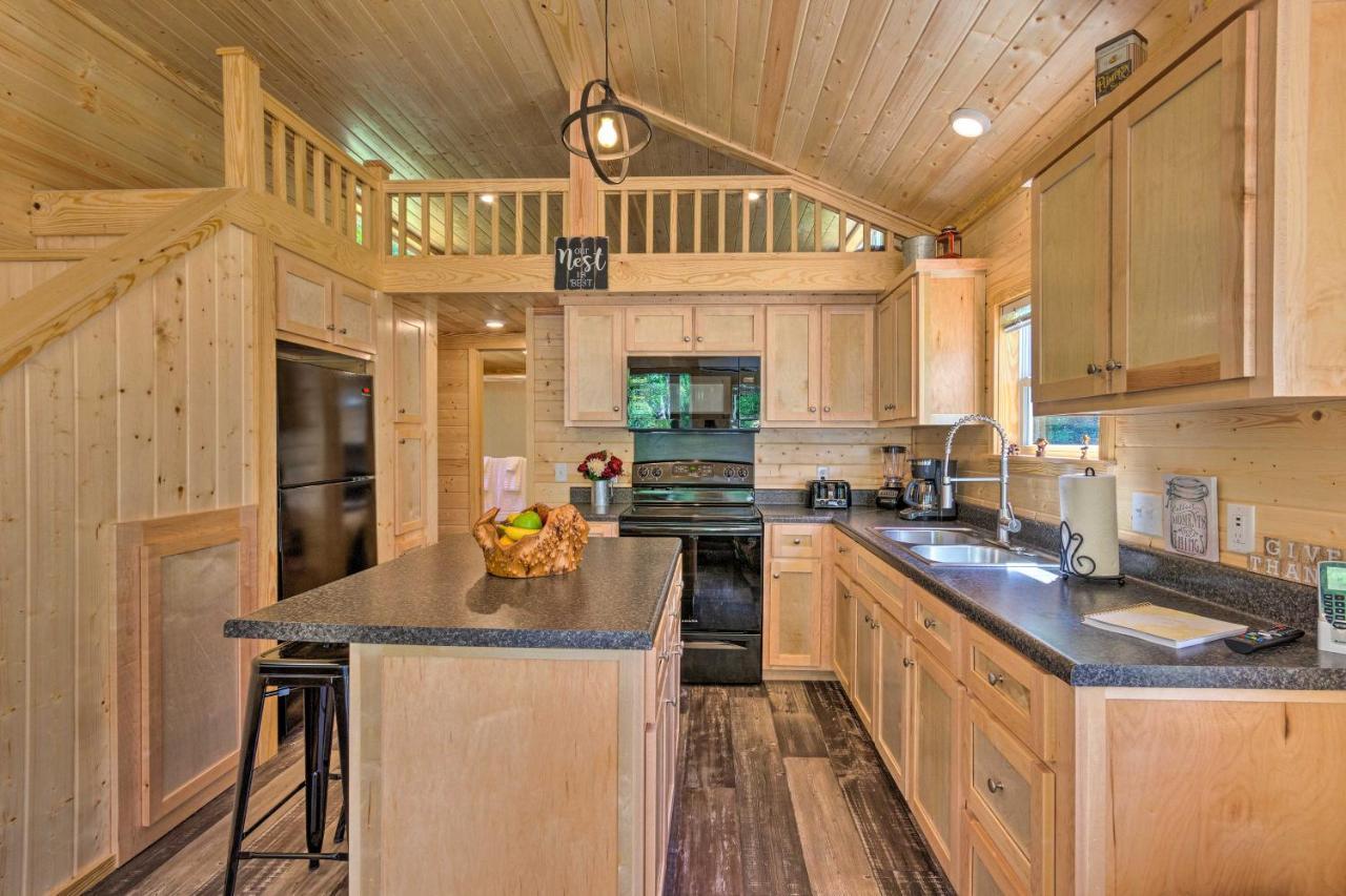 Quaint Mtn Cabin Tiny Living Near Big Adventure Бревард Экстерьер фото